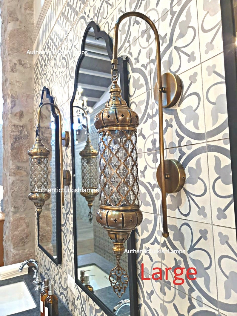 Indoor sconce, indoor lamp, Wall lamp, wall sconce,morocco wall light,morocco lighting,Turkish Light,morocco lantern,turkey wall sconce Antique brass