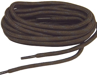 2 pair pack- Brown w/ Black, ProTOUGH(tm) Kevlar Reinforced Heavy Duty Boot Laces