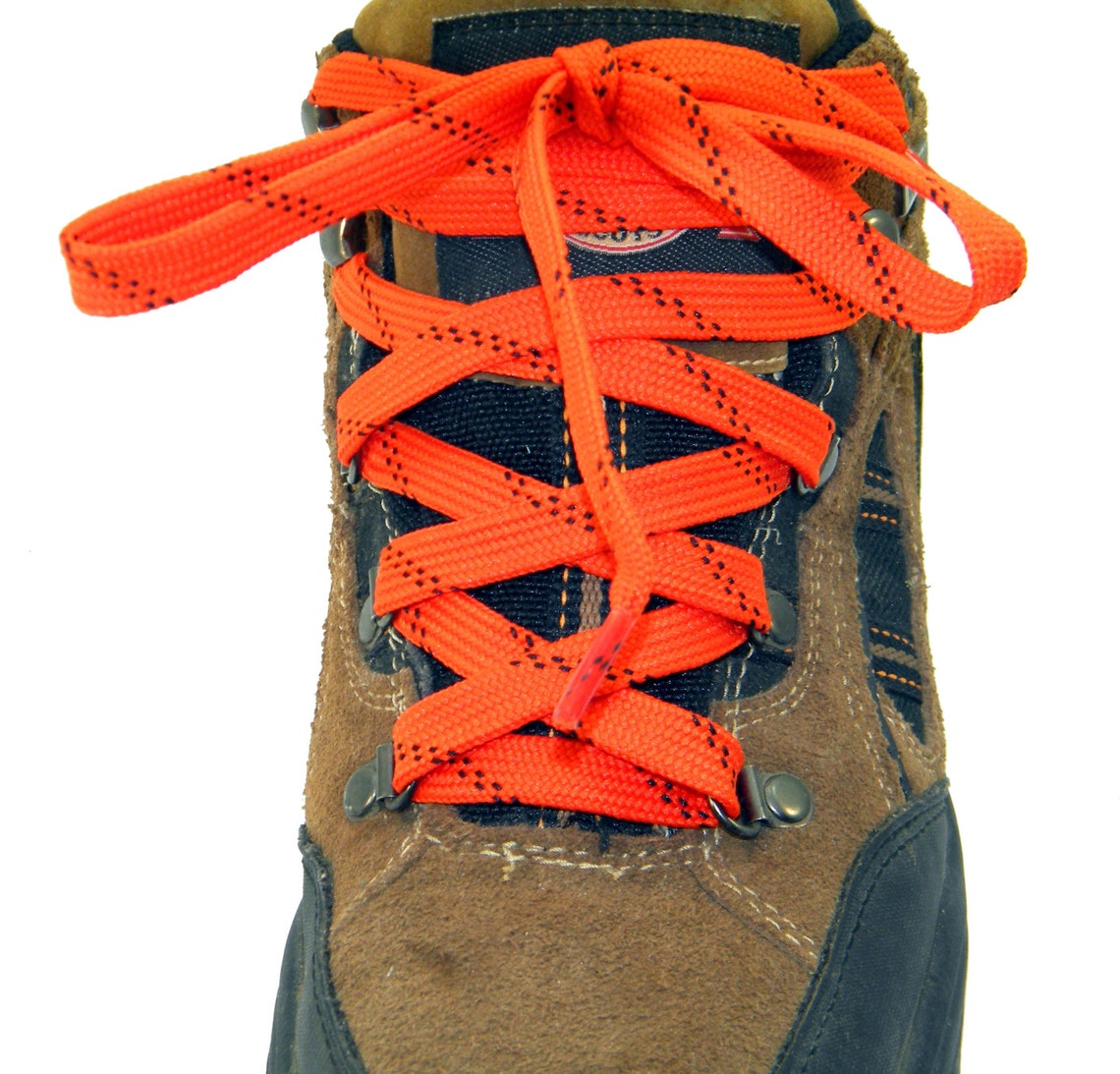 2 Pair Orange W/ Black Heavy Waxed Tube Style Skate Laces Etsy