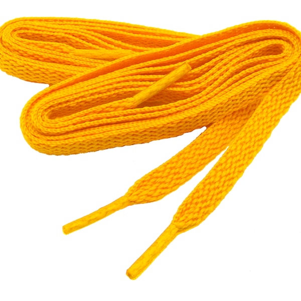 Paquete de 2 pares: cordones planos para zapatillas ProAthletic(tm) de color amarillo dorado