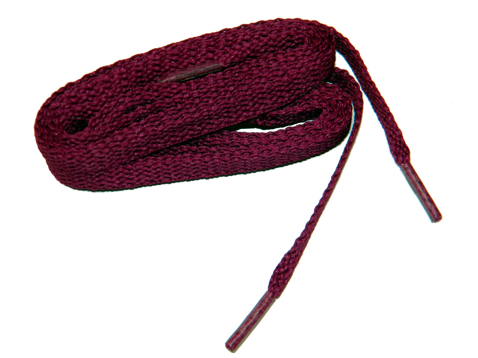 maroon flat shoelaces