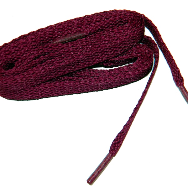 2 pair pack- Maroon, ProAthletic(tm) FLAT Sneaker Shoelaces