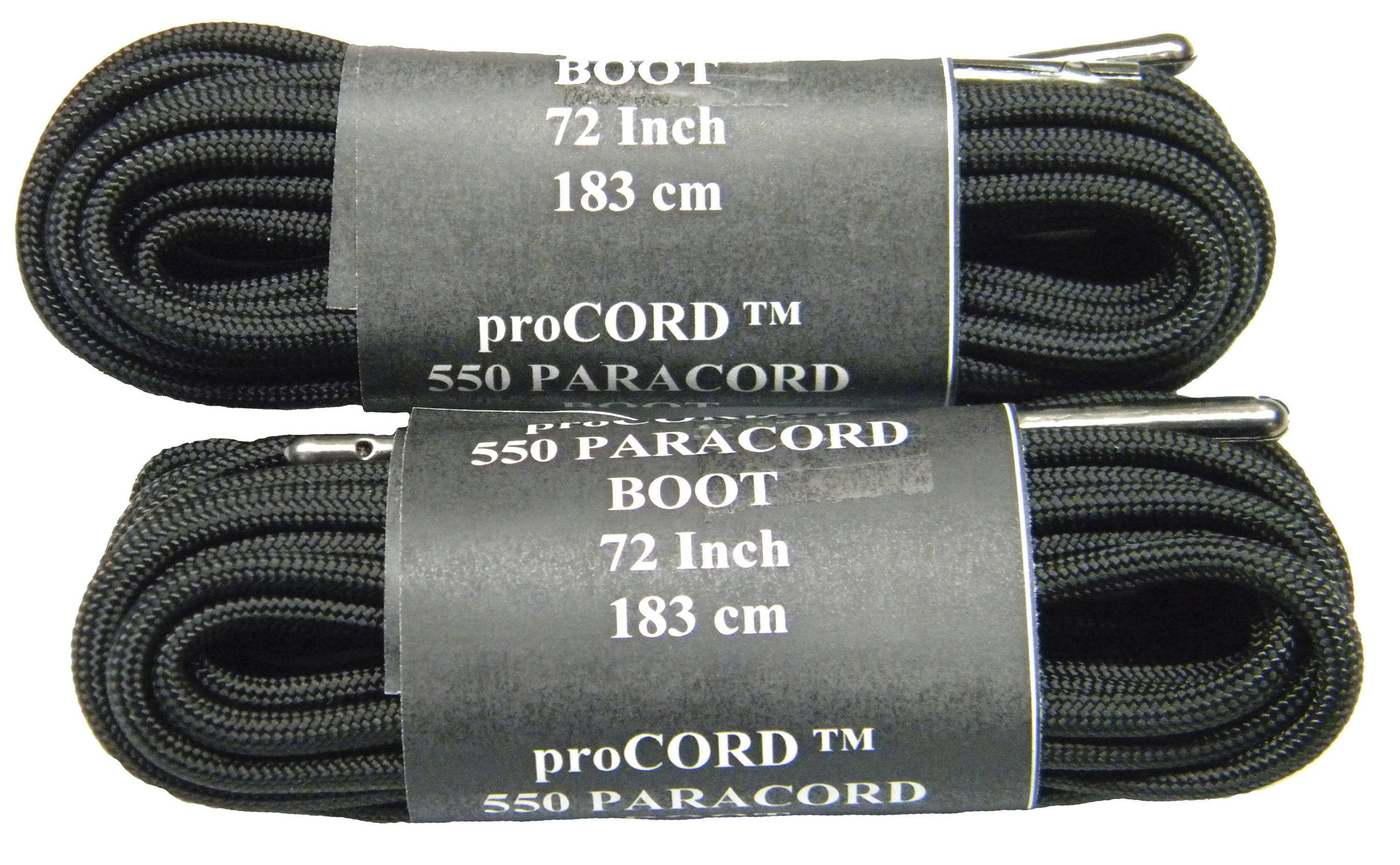 thumbnail image 2 of Greatlaces 550 Paracord Boot Laces – 2 Pair Pack With Black Steel Tips, Strongest Available 2 of 6
