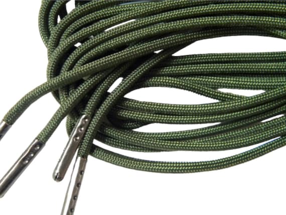 Pair Pack: Army Green, 550 Paracord With Black Steel Tips