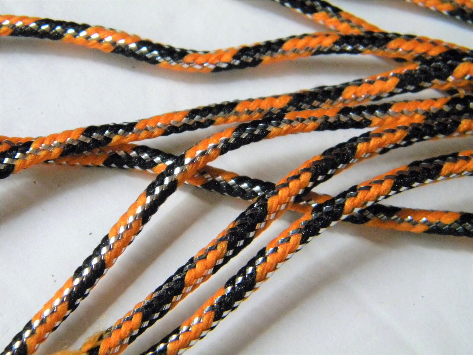 orange and black shoelaces