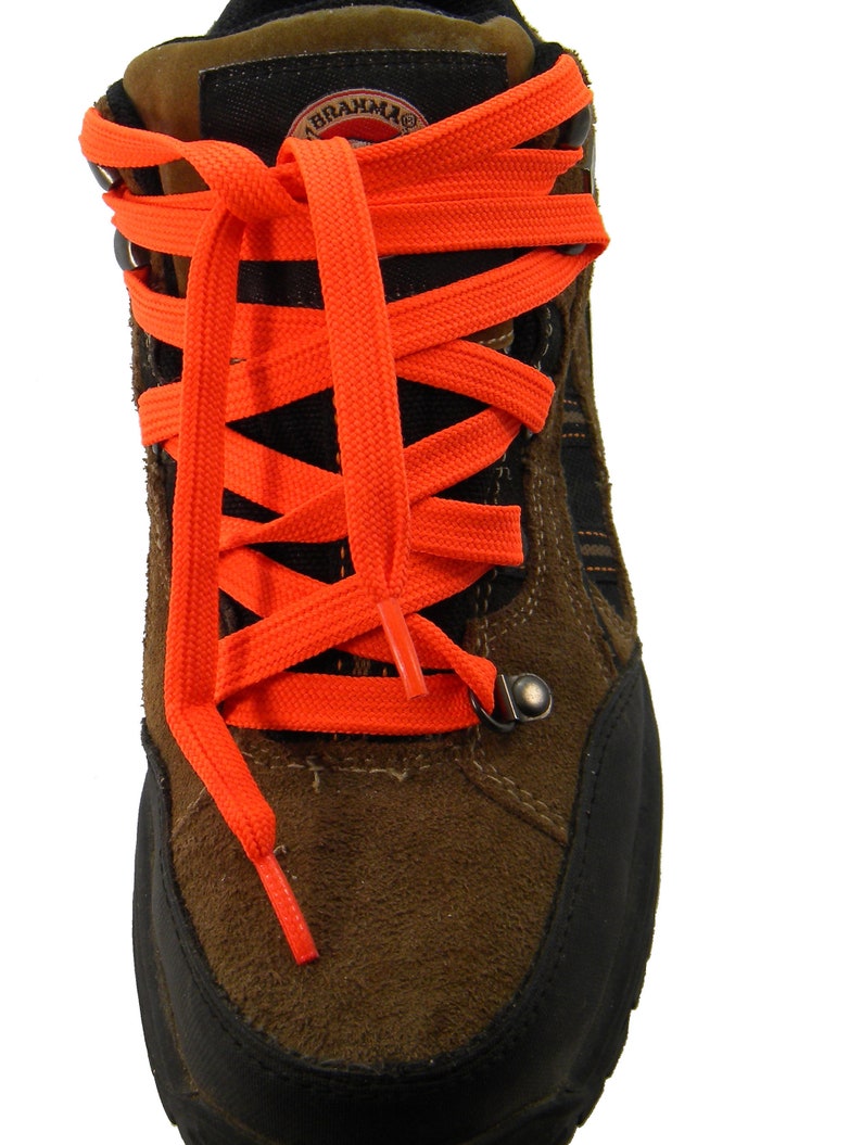 orange snowboard boot laces