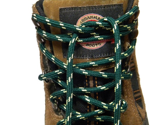 2 pair pack- Hunter Green w/ Yellow, ProTOUGH(tm) Kevlar Reinforced Heavy Duty Boot Laces