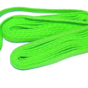2 pair pack- Neon Green, ProAthletic(tm) FLAT Sneaker Shoelaces