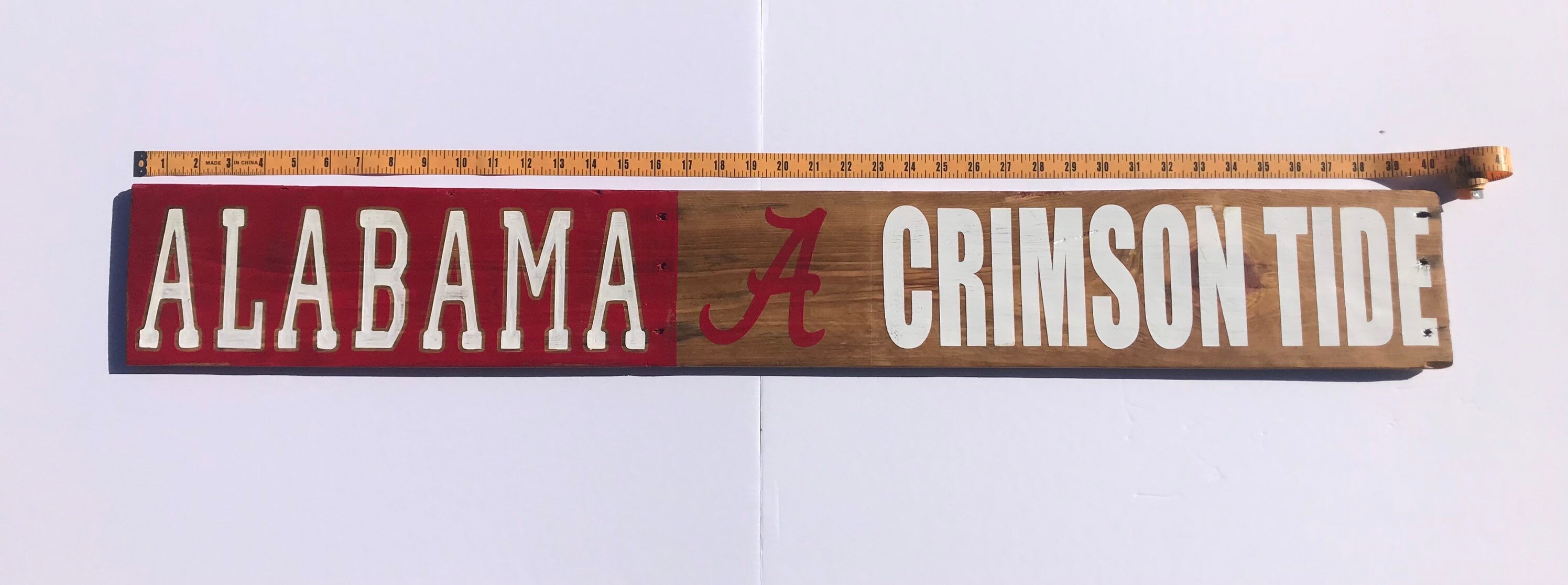 Alabama Crimson Tide Home Decor Wall Art Wood Sign Mens | Etsy
