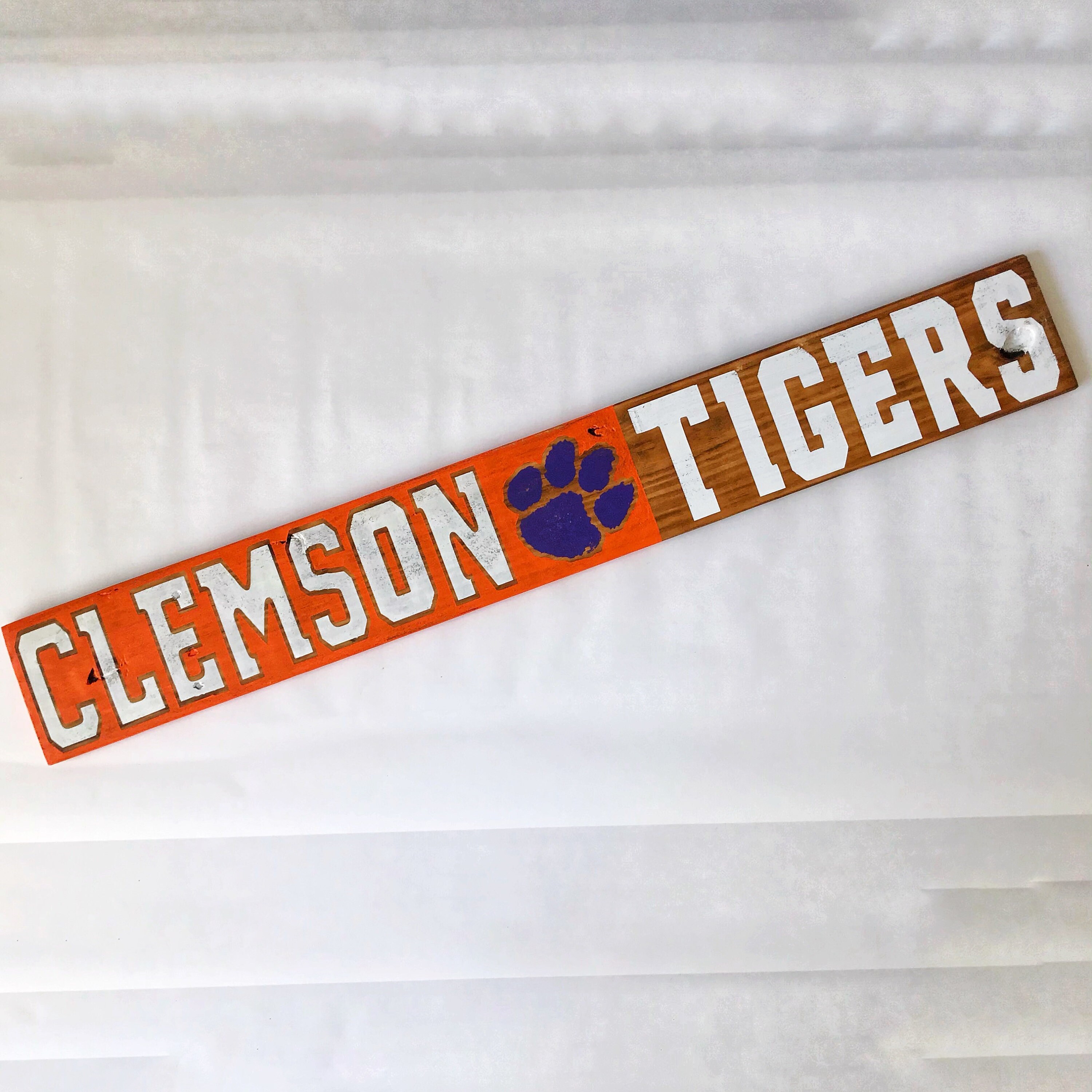 Clemson Tigers wall art for home decor Clemson Tigers wall Etsy