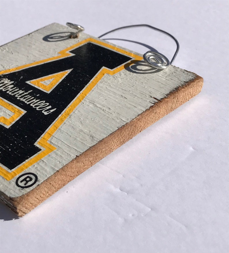 App State custom sign for dad gift Appalachian State Mountaineers Christmas Ornaments App State wood art mom gift housewarming gift