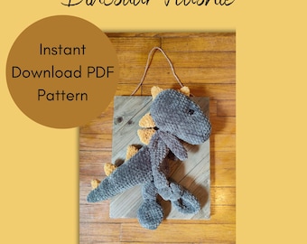 Crochet Dinosaur Plushie Pattern: Beginner-Friendly Dino (PDF Pattern)