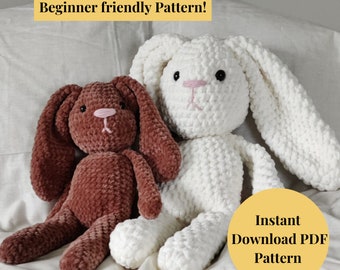 Crochet Easter Bunny Pattern: Beginner Friendly Plush Toy (PDF Pattern)