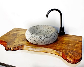 Solid poplar wood rustic shelf, bathroom shelving, floating vanity, rustic decor, wood home decor, poplar shelf