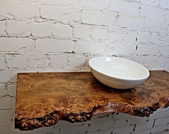 Badezimmer Arbeitsplatte aus Pappelholz, rustikales Bauernhaus Regal, Badezimmer Eitelkeit, Wohnkultur, schwebendes Regal, neues Wohngeschenk