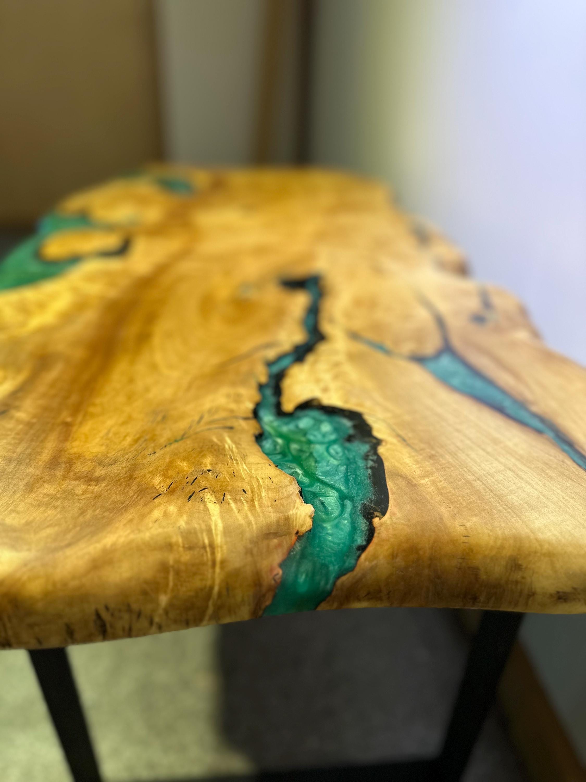 Rustic Maple Tables Authentic Rustic Maple Table, Live Edge Coffee Table, Compact Accent ...