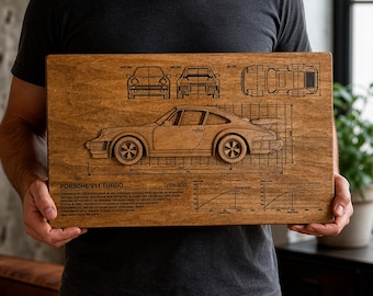 3D Wooden Car Wall Decor, DIY Automotive Blueprint Art, Handmade Wood Wall Art, Classic Sports Car Decor, Gift for Car Enthusiast