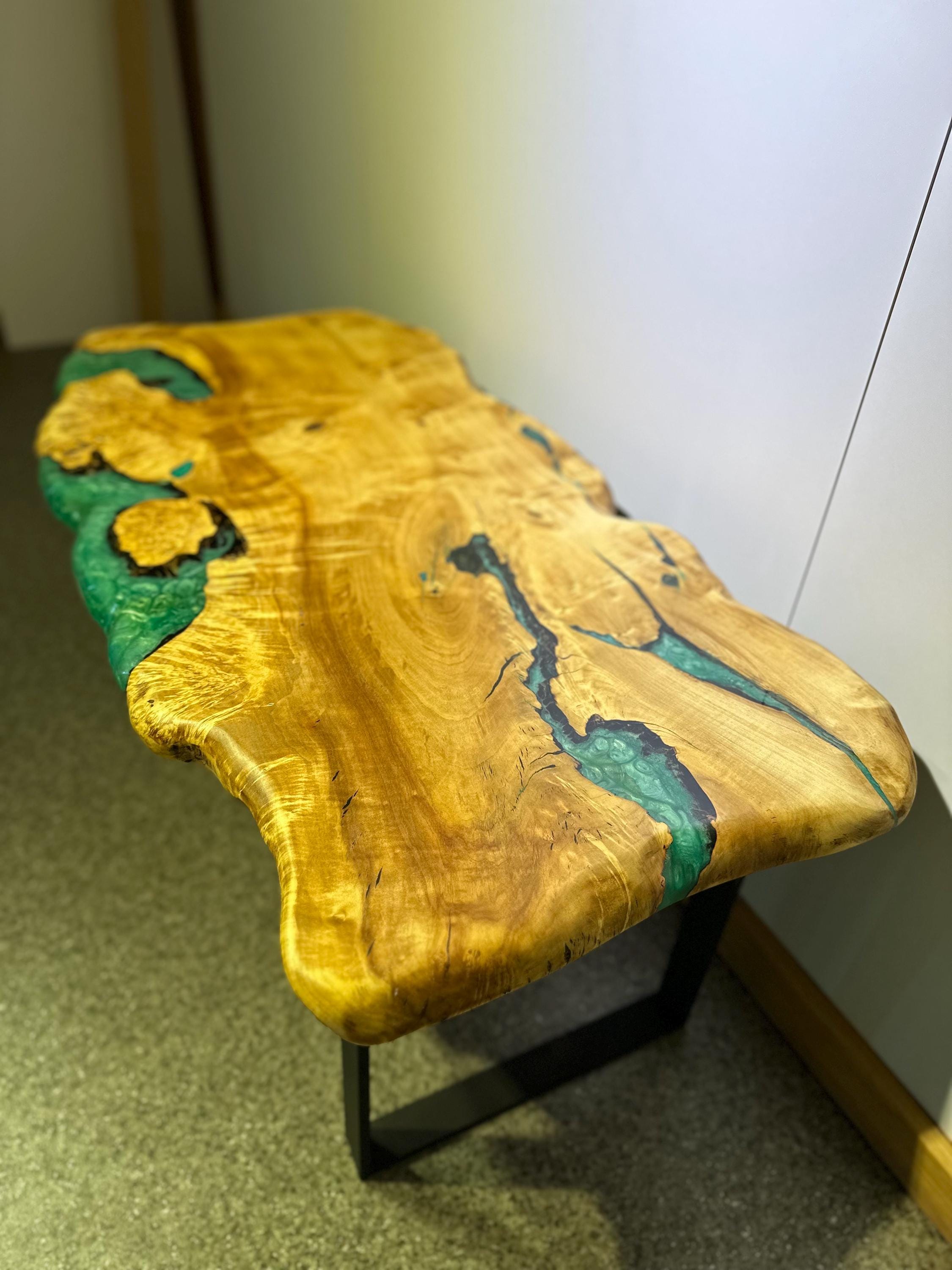 Rustic Maple Tables Authentic Rustic Maple Table, Live Edge Coffee Table, Compact Accent ...