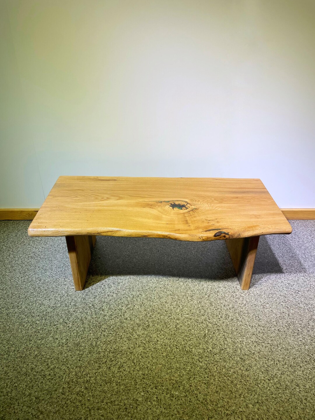 Simple Rustic Table, Slab Walnut Table, Elegant Low Tea Table, Walnut ...