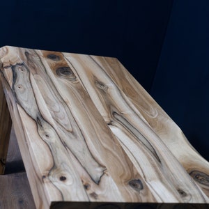 Solid walnut table, packing wood table, family walnut table, primitive furniture, workshop table, simple work table, forest house table