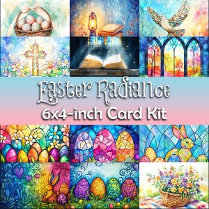 Easter Radiance Card Kit & Craft Printables | Printable Easter/Spring Cards | DIY Seasonal Craft | 12 Brilliant Designs