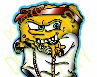 Bob Esponja Sublimación png, Imagen de Bob Esponja, Imagen digital, png descargar, Transferencia de sublimación, hip hop, Bob Esponja Digital