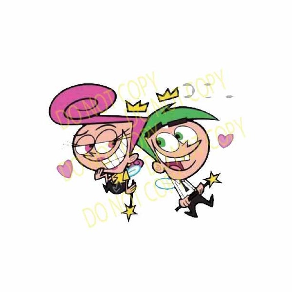 png file Full Color Cosmo and Wanda Fairly Odd Parents Nickelodeon Nick Jr Kids Cartoon Timmy Turner Clipart