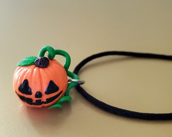 Orange Pumpkin Charm Keychain, Clay Halloween Charm - Etsy display picture 1