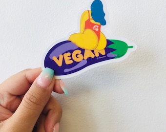 Body Auty Vegan Club (adesivi per grandi bottini, Instagram, Tumblr, Pinterest, adesivi trasparenti, Body positive, vegan, vibrazioni positive, buone vibrazioni)
