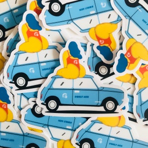 Road Trip (Abenteuer, Big Booty-Aufkleber, Tumblr, cc aufrichtig, klare Aufkleber, Körperpositiv, Selbstliebe, gute Stimmung, coole Aufkleber)