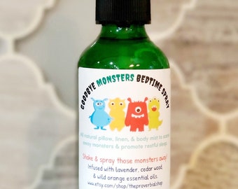 Goodbye Monsters Bedtime Essential Oil Spray or Roller