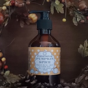 Pumpkin Spice Handseife Giftfrei 8oz oder 16oz