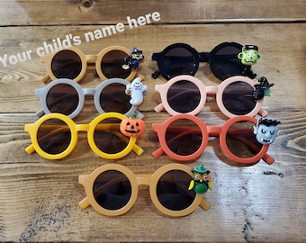 Personalized Children's Halloween Sunglasses with Protective Sleeve