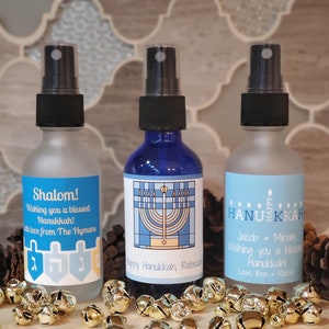 Personalized Hanukkah Essential Oil Body Spray 1, 2, or 4 oz Size