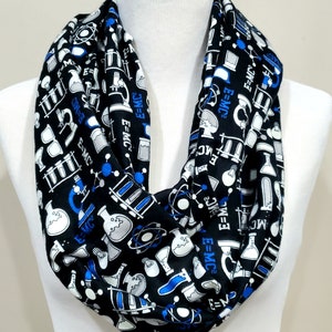 Glow in the Dark Science Flannel Scarf