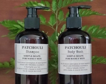 Patchouli Toxin Free Shampoo, Conditioner, or Body Wash 8oz or 16oz