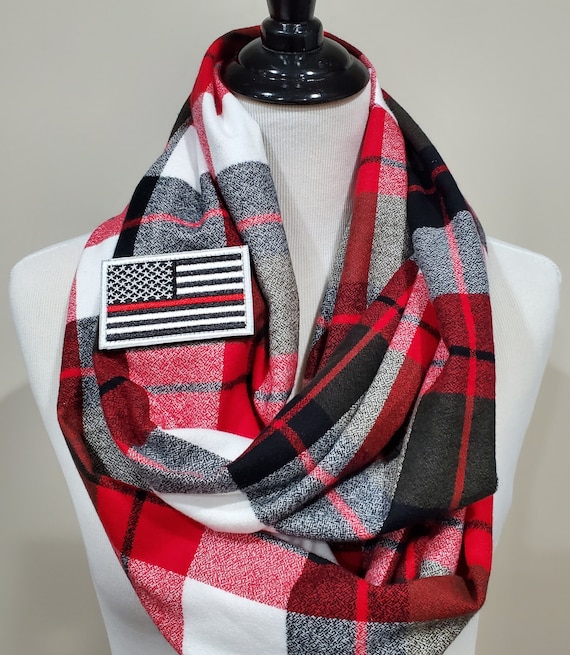 Red flannel cheap scarf