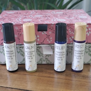 Gift Boxed Set of 4 or 5 Essential Oil Roll Ons