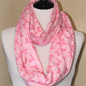 Breast Cancer Awareness Infinity Scarf