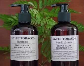 Sweet Tobacco Toxin Free Shampoo, Conditioner, or Body Wash 8oz or 16oz