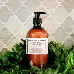 Cedarwood and Spruce Toxin Free Shampoo, Conditioner, or Body Wash 8oz or 16oz