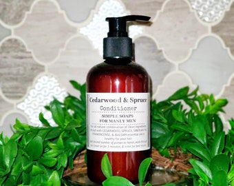 Cedarwood and Spruce Toxin Free Shampoo, Conditioner, or Body Wash 8oz or 16oz
