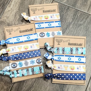 Happy Hanukkah Hair Elastics