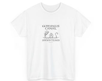 T-shirt Gowanus Canal Sea Monster : chemise unisexe ironique de style vintage