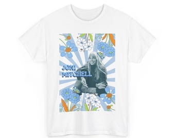 Blue Joni Mitchell Band Tee