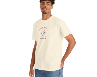 Coney Island Beach Club Tee: Retro Unisex Cotton Summer Shirt