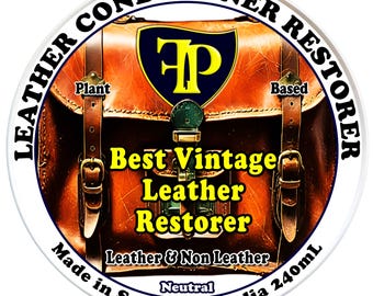 frapete Plant-Based Leather Conditioner: Vintage Leather Restorer (240mL)
