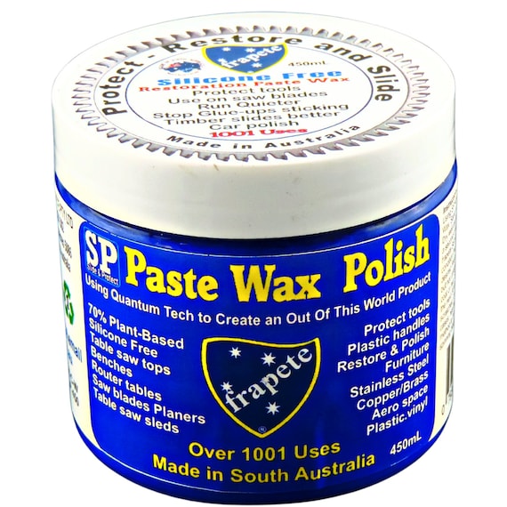 Frapete Slide & Protect Paste Wax Restorers Wax Woodworking Wax Protect  Hand Tools Make Table Saw Router Table Slide Clear Wax 450 Ml 