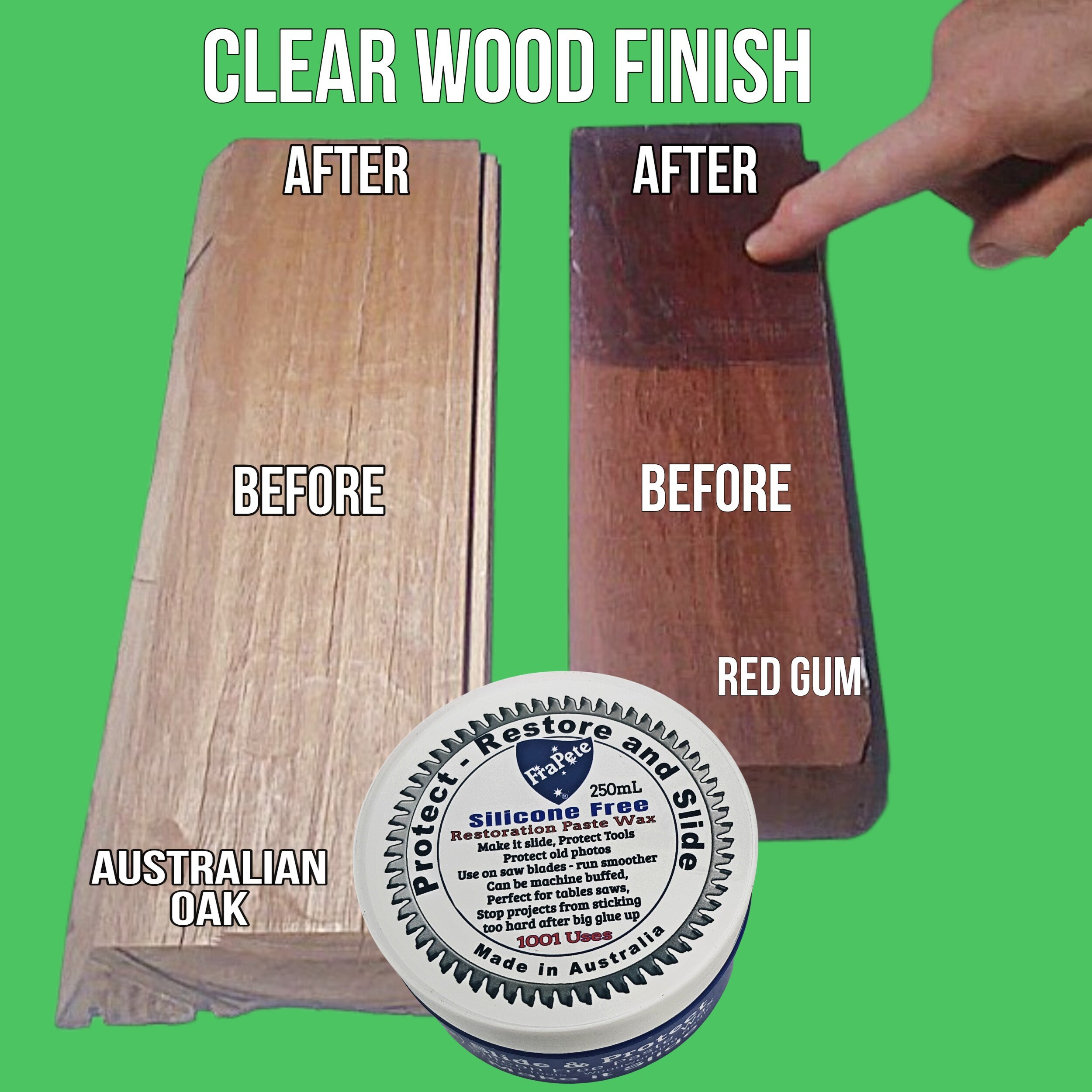 Frapete Slide & Protect Paste Wax Restorers Wax Woodworking Wax Protect