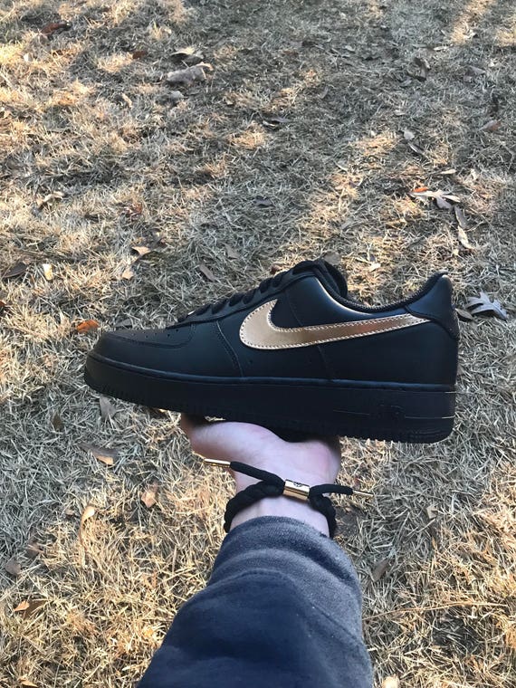 black air forces white check